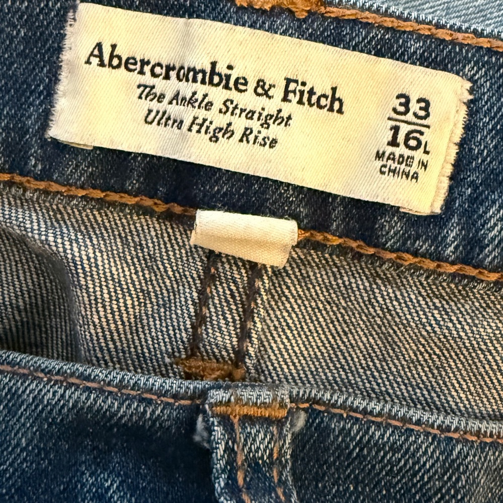 Abercrombie & Fitch Blue Straight Jeans Classic Denim